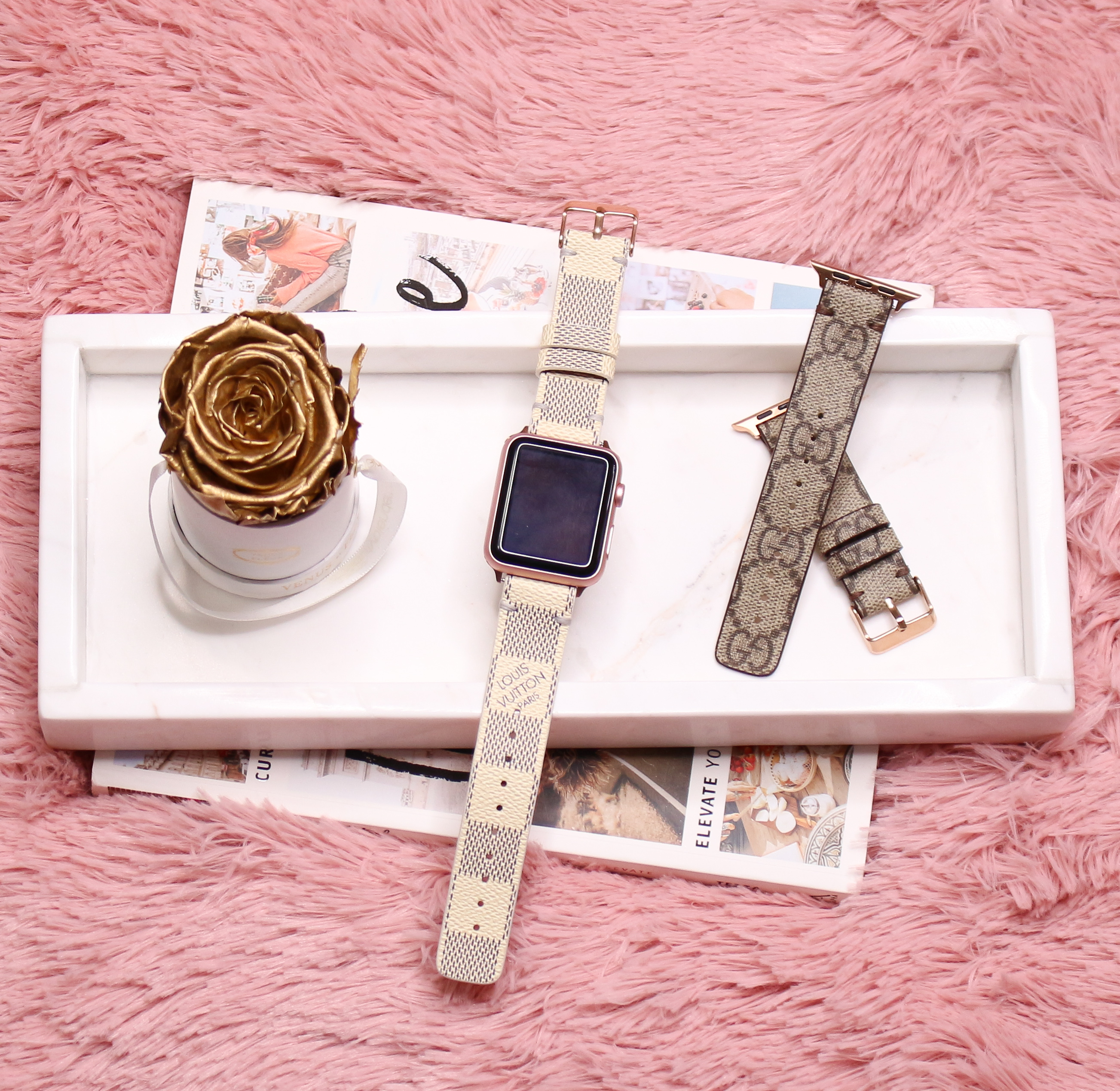 Y2k Star Pink Black Denim Canvas Band For Apple Watch 7 8 SE 6 5 4 Cute  Girl Leather Strap For iwatch 41mm 38mm 45 42 44 49 40mm   AliExpress  Mobile